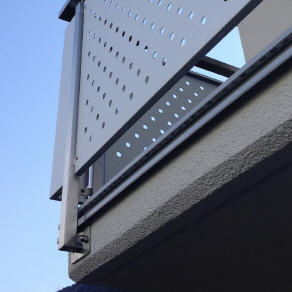 Balkonprofil Aluminium grau